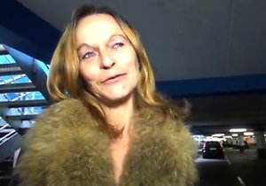 Impressive public oral session with a blonde MILF