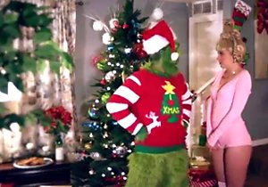 Christmas-themed release featuring a sexy MILF