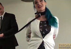 Chick with weird hair is gonna be tortured here