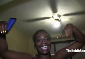 Drooling black bitch wants to get fucked savagely