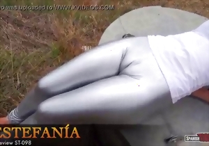 Hot chick in red panties shows off her impressive body