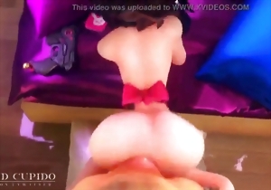 Giant big ass of a hot beauty fucked by a very long boner