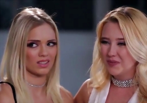 Three long-legged hotties are fucking in the doggy style pose