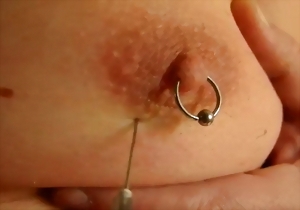 Hardcore sex game with needles and a slutty mature doll